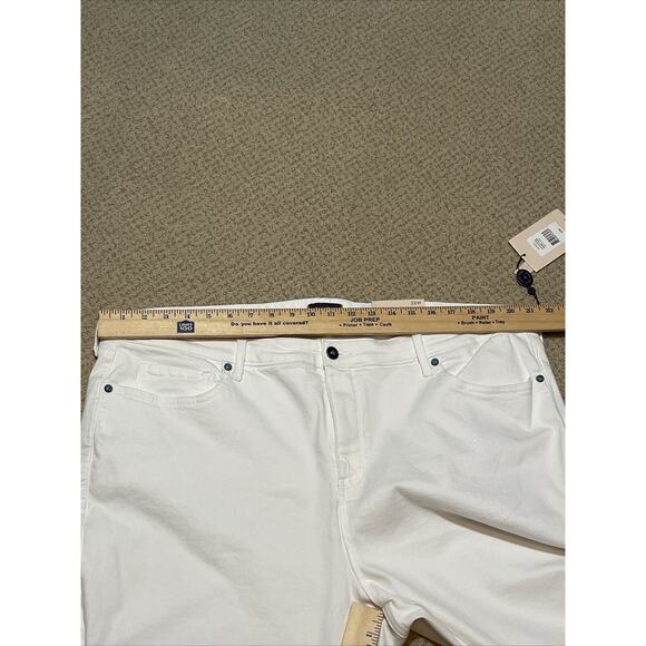 NYDJ Women’s 22 W Stretch White Denim Capri W - Picture 4 of 14